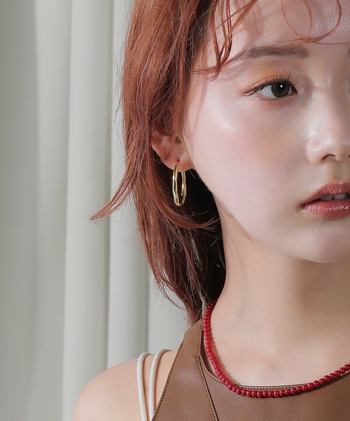 voov(ブーブ)の「フープ ピアス(ピアス(両耳用)・レディース・シルバー/ゴールド・フリー)」の10枚目の写真