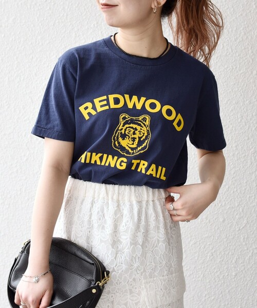 MIXTA(ミクスタ)の「Mixta:〈洗濯機可能〉アニマル ロゴ ショート スリーブ TEE(Tシャツ/カットソー・レディース・ブルー/ナチュラル/ライトグレー/ダークグレー・ONE SIZE)」の2枚目の写真