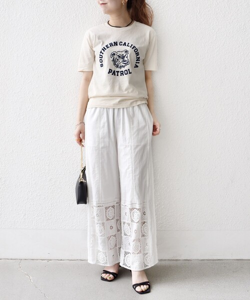 MIXTA(ミクスタ)の「Mixta:〈洗濯機可能〉アニマル ロゴ ショート スリーブ TEE(Tシャツ/カットソー・レディース・ブルー/ナチュラル/ライトグレー/ダークグレー・ONE SIZE)」の20枚目の写真