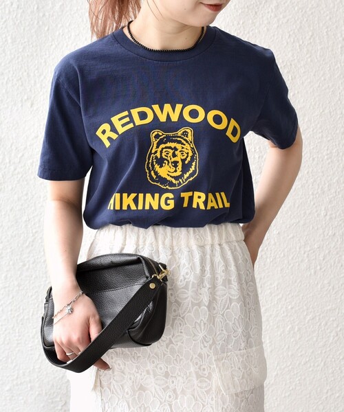 MIXTA(ミクスタ)の「Mixta:〈洗濯機可能〉アニマル ロゴ ショート スリーブ TEE(Tシャツ/カットソー・レディース・ブルー/ナチュラル/ライトグレー/ダークグレー・ONE SIZE)」の5枚目の写真