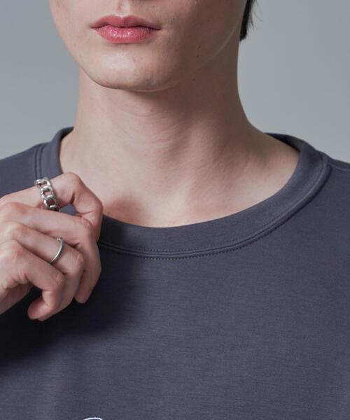BROWNY(ブラウニー)の「BROWNY/シャツドッキングT(Tシャツ/カットソー・メンズ・ホワイト/チャコールグレー・MEDIUM/LARGE)」の6枚目の写真