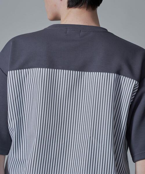 BROWNY(ブラウニー)の「BROWNY/シャツドッキングT(Tシャツ/カットソー・メンズ・ホワイト/チャコールグレー・MEDIUM/LARGE)」の5枚目の写真