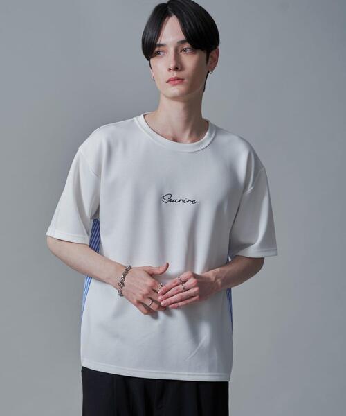BROWNY(ブラウニー)の「BROWNY/シャツドッキングT(Tシャツ/カットソー・メンズ・ホワイト/チャコールグレー・MEDIUM/LARGE)」の10枚目の写真