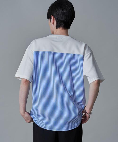 BROWNY(ブラウニー)の「BROWNY/シャツドッキングT(Tシャツ/カットソー・メンズ・ホワイト/チャコールグレー・MEDIUM/LARGE)」の12枚目の写真