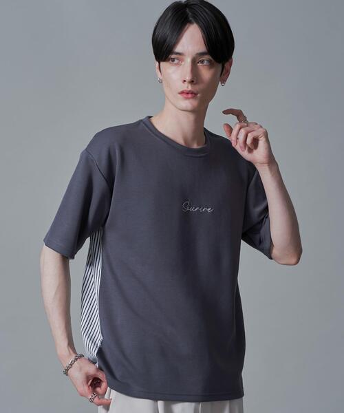 BROWNY(ブラウニー)の「BROWNY/シャツドッキングT(Tシャツ/カットソー・メンズ・ホワイト/チャコールグレー・MEDIUM/LARGE)」の15枚目の写真