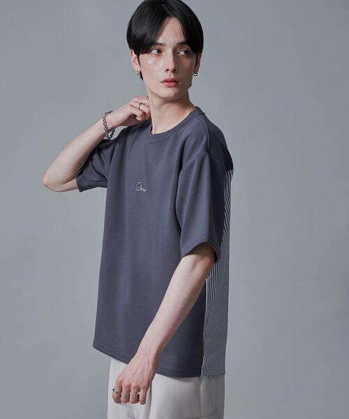BROWNY(ブラウニー)の「BROWNY/シャツドッキングT(Tシャツ/カットソー・メンズ・ホワイト/チャコールグレー・MEDIUM/LARGE)」の16枚目の写真
