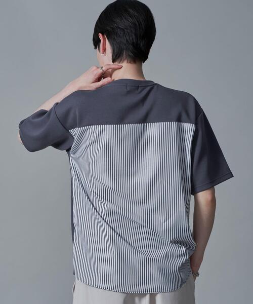 BROWNY(ブラウニー)の「BROWNY/シャツドッキングT(Tシャツ/カットソー・メンズ・ホワイト/チャコールグレー・MEDIUM/LARGE)」の17枚目の写真