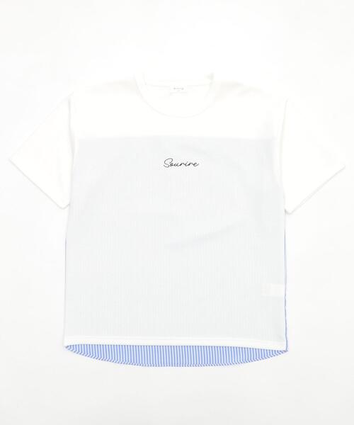 BROWNY(ブラウニー)の「BROWNY/シャツドッキングT(Tシャツ/カットソー・メンズ・ホワイト/チャコールグレー・MEDIUM/LARGE)」の20枚目の写真