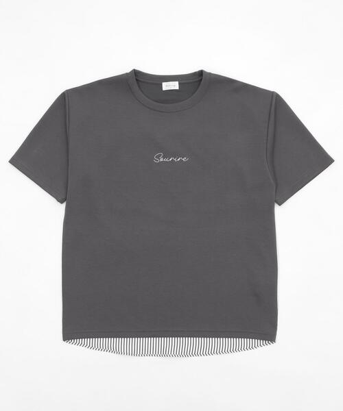 BROWNY(ブラウニー)の「BROWNY/シャツドッキングT(Tシャツ/カットソー・メンズ・ホワイト/チャコールグレー・MEDIUM/LARGE)」の21枚目の写真