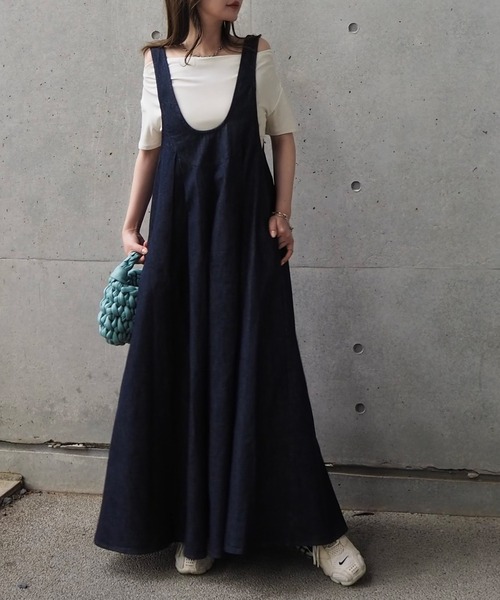 epa ジャンパースカート　jumper skirt Z-UP JUMPER SKIRT/ジップアップジャンパースカート（ワンピース