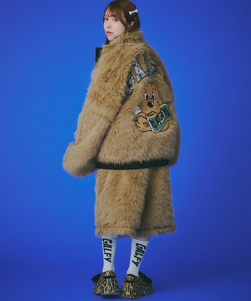 GALFY（ガルフィー）の「【GALFY/ガルフィー】お金大好きファーブルゾン（ブルゾン・メンズ・ブラック/ブラウン/ゴールド・XL/L）」の4枚目の写真