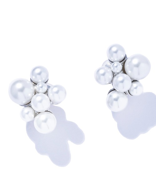IRIS47(イリスフォーセブン)の「【IRIS 47】breath earring/ブレス イヤリング(イヤリング・レディース・ホワイト・FREE)」の4枚目の写真