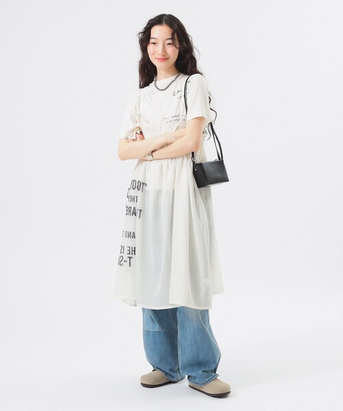 グッドロックスピード　フィリックス　リンガーT 2点纏め　ビームスボーイワンピ セール】プリント メッシュ ワンピース（ワンピース）｜BEAMS