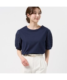 TOKYO SHIRTS | 袖刺繍 半袖ブラウス(シャツ/ブラウス)