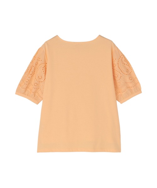 TOKYO SHIRTS(トウキョウシャツ)の「袖刺繍 半袖ブラウス(シャツ/ブラウス・レディース・ブラック/ネイビー/ベージュ・M/LL/L)」の12枚目の写真