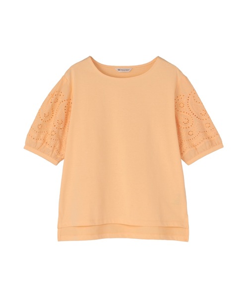 TOKYO SHIRTS(トウキョウシャツ)の「袖刺繍 半袖ブラウス(シャツ/ブラウス・レディース・ブラック/ネイビー/ベージュ・M/LL/L)」の11枚目の写真