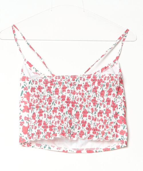 Per sist ence(パーシエンス)の「フラワープリントブラトップ/カップ付き(キャミソール・レディース・レッド/ブラック・ONE SIZE)」の3枚目の写真