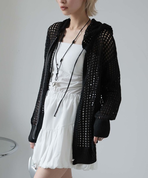 セール】透かし編みニットパーカー（パーカー）｜Ulysses