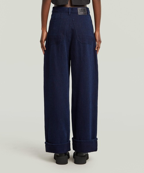 G-STAR(ジースター)の「Roos High Loose Jeans/ハイウエストワイドルーズジーンズ/L28(デニムパンツ・レディース・ダークインディゴブルー・24inch/25inch/26inch)」の2枚目の写真