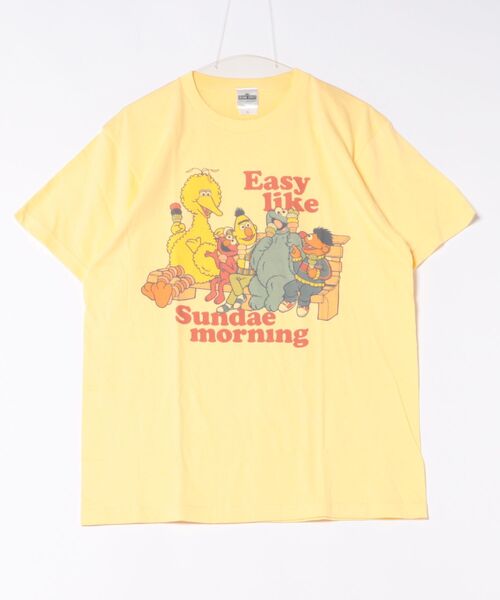 Rendez-Vous(ランデヴー)の「【 SESAME STREET 】 セサミストリート キャラクターTシャツ 25S5(Tシャツ/カットソー・レディース・グレー/ライトイエロー・LARGE/X-LARGE)」の1枚目の写真
