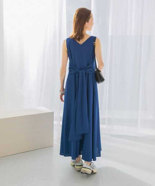 URBAN RESEARCH ROSSO WOMEN（アーバンリサーチ　ロッソ）の「リネン混リボンドレス（ワンピース・レディース・オレンジ/ブラック/ブルー・FREE）」の18枚目の写真