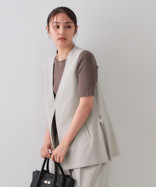 【こなれSETUP/洗える】スラブオックス Vネックジレ JOURNAL STANDARD（ジャーナルスタンダード）の「スラブオックス