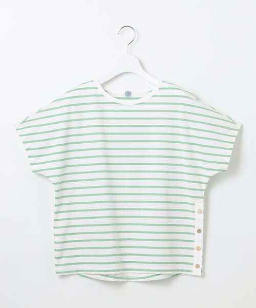J.PRESS(ジェイプレス)の「【WEB限定カラーあり・洗える】ULTIM天竺ボーダー カットソー(Tシャツ/カットソー・レディース・ブラック系2/ライトグリーン系1/ブルー系1/ベージュ系2・T13/T15)」の14枚目の写真
