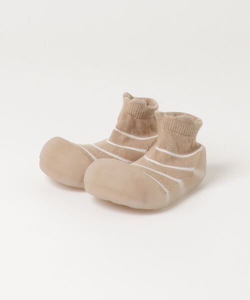Attipas(アティパス)の「ATTIPAS See Through Bear Bamboo アティパス バンブー ベビーシューズ(ベビーシューズ/ベビーソックス・キッズ・ベージュ/スカイブルー・4.5/5.5/6.5/3.5)」の5枚目の写真