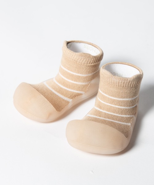 Attipas(アティパス)の「ATTIPAS See Through Bear Bamboo アティパス バンブー ベビーシューズ(ベビーシューズ/ベビーソックス・キッズ・ベージュ/スカイブルー・4.5/5.5/6.5/3.5)」の13枚目の写真