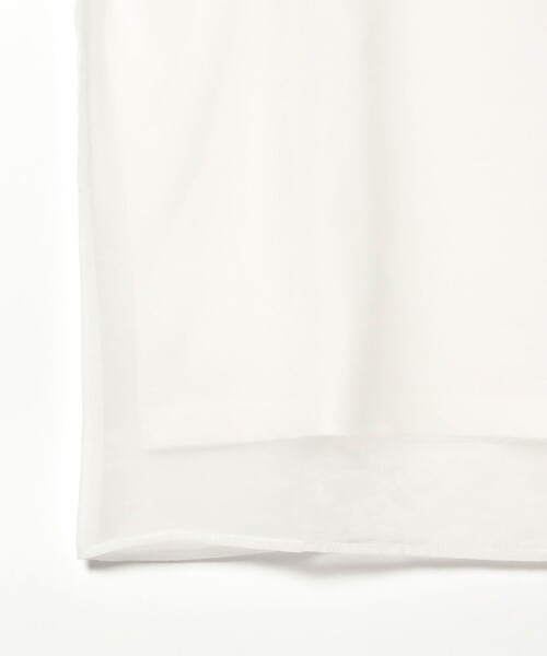 Ray BEAMS（レイビームス）の「オーガンジー レイヤード Tシャツ（Tシャツ/カットソー・レディース・ホワイト/ブラック・ONE SIZE）」の14枚目の写真