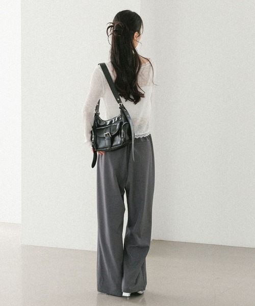 Heather(ヘザー)の「シアーレースカーディガン 573229(カーディガン/ボレロ・レディース・ブラック/グレー/オフホワイト/ピンク/ライトブルー/ブラウン・FREE)」の13枚目の写真