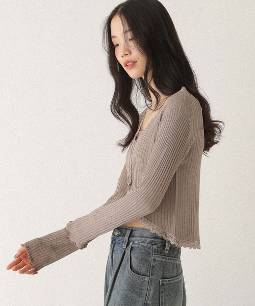 【新品未使用タグ付き】Heather シアーレースカーディガン Heather｜シアーレースカーディガン | Rakuten Fashion(楽天