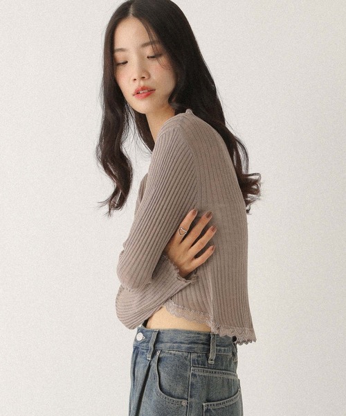 【新品未使用タグ付き】Heather シアーレースカーディガン 新色予約】シアーレースカーディガン | [公式]ヘザー（Heather）通販