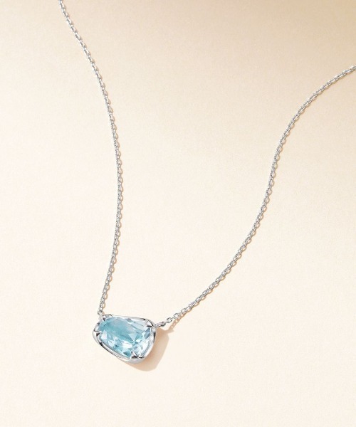 1-1585【美品】K10 ホワイトゴールド ネックレス レディース K10ホワイトゴールドネックレス（ネックレス）｜4℃（ヨンドシー