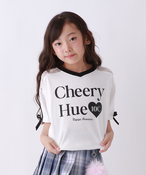 10C REPIPI（ジューシーレピピ）の「【10C REPIPI】【接触冷感】COOLレースキリカエTシャツ（Tシャツ/カットソー・キッズ・ピンク/ホワイト/ブラック・130cm/120cm/110cm）」の6枚目の写真