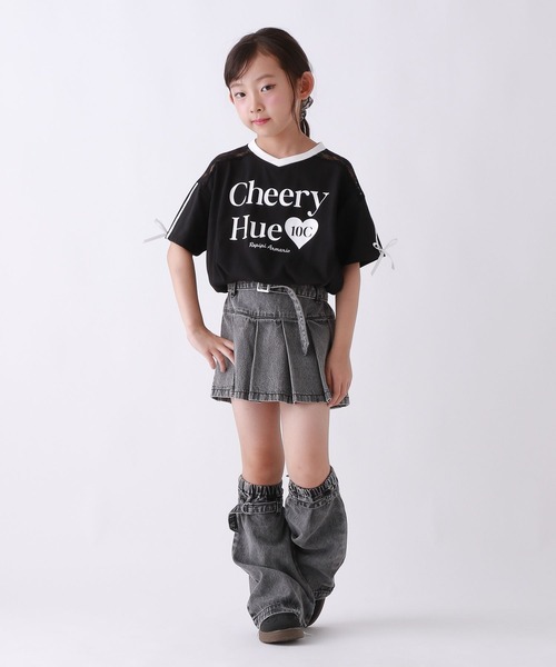 10C REPIPI（ジューシーレピピ）の「【10C REPIPI】【接触冷感】COOLレースキリカエTシャツ（Tシャツ/カットソー・キッズ・ピンク/ホワイト/ブラック・130cm/120cm/110cm）」の7枚目の写真