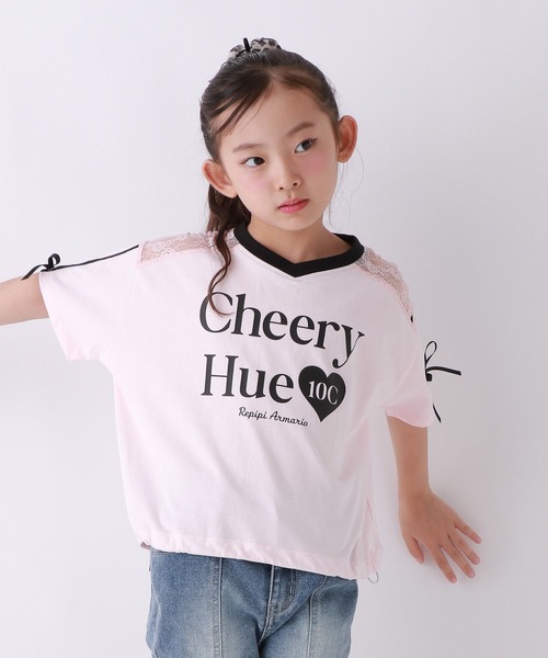 10C REPIPI（ジューシーレピピ）の「【10C REPIPI】【接触冷感】COOLレースキリカエTシャツ（Tシャツ/カットソー・キッズ・ピンク/ホワイト/ブラック・130cm/120cm/110cm）」の12枚目の写真