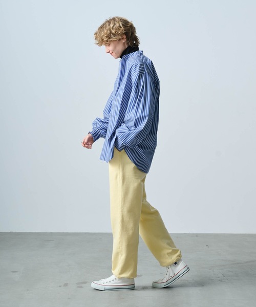 kha:ki（カーキ）の「「KHA:KI / カーキ」GOLD DOT SHIRT（シャツ/ブラウス・レディース・ネイビー/ホワイト/ライトオレンジ系1/サックスブルー/ブラック・2/1）」の9枚目の写真