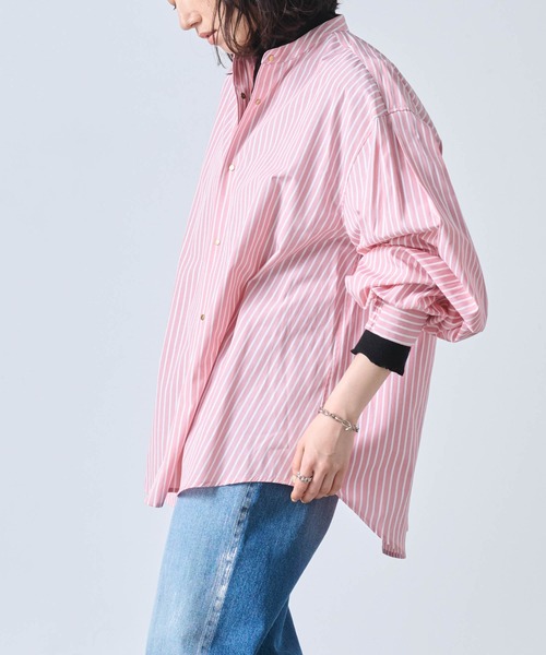 kha:ki（カーキ）の「「KHA:KI / カーキ」GOLD DOT SHIRT（シャツ/ブラウス・レディース・ネイビー/ホワイト/ライトオレンジ系1/サックスブルー/ブラック・2/1）」の19枚目の写真