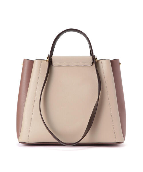 NATURAL BEAUTY BASIC（ナチュラルビューティーベーシック）の「◇2wayバーハンドルトートバッグ（トートバッグ・レディース・ベージュ系その他/グレー系その他・ﾌﾘ-）」の10枚目の写真