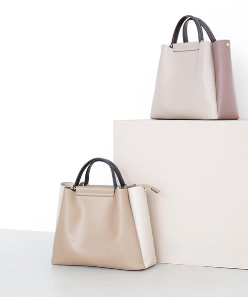 NATURAL BEAUTY BASIC（ナチュラルビューティーベーシック）の「◇2wayバーハンドルトートバッグ（トートバッグ・レディース・ベージュ系その他/グレー系その他・ﾌﾘ-）」の11枚目の写真