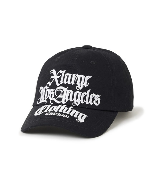XLARGE（エクストララージ）の「OLD ENGLISH 6PANEL SNAPBACK CAP（キャップ・メンズ・ベージュ/レッド/ブラック・ONE SIZE）」の2枚目の写真