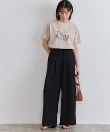 Pierrot（ピエロ）の「接触冷感リネンライクタックワイドパンツ（その他パンツ）」