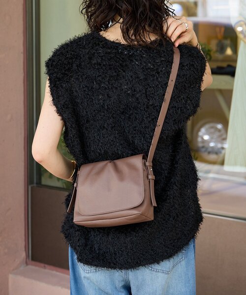 RIVE DROITE（リヴドロワ）の「【MONN.:.(モン)】HAND BAG（ショルダーバッグ・レディース・ブラウン/ネイビー・FREE）」の5枚目の写真