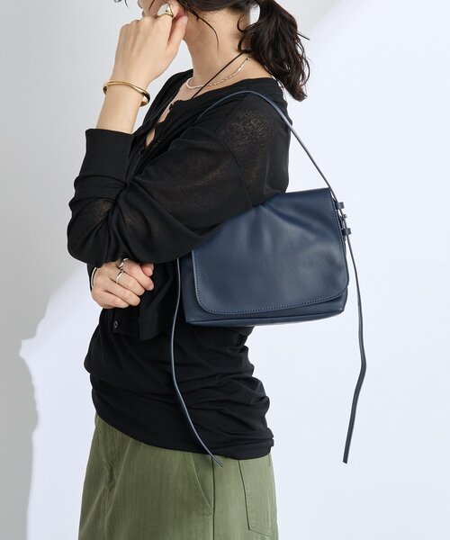 RIVE DROITE（リヴドロワ）の「【MONN.:.(モン)】HAND BAG（ショルダーバッグ・レディース・ブラウン/ネイビー・FREE）」の20枚目の写真