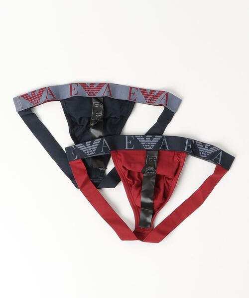 支給品　イタリア代表エンポリオアルマーニ　マスク　非売品　新品未使用 エンポリオ アルマーニ】ジョックストラップ2枚セット ボールド
