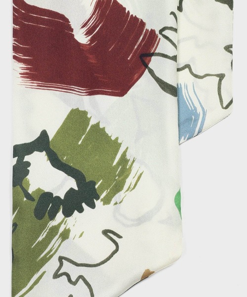 Paul Smith（ポールスミス）の「ウィメンズ プリント ナロースカーフ / 255637 NSC（ストール/ショール・レディース・アイボリー・FREE）」の4枚目の写真