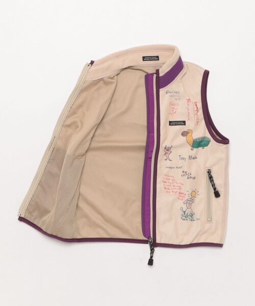 DENIM DUNGAREE（デニムダンガリー）の「Fleece Remake Vest（その他アウター・キッズ・オフホワイト・125/115）」の3枚目の写真