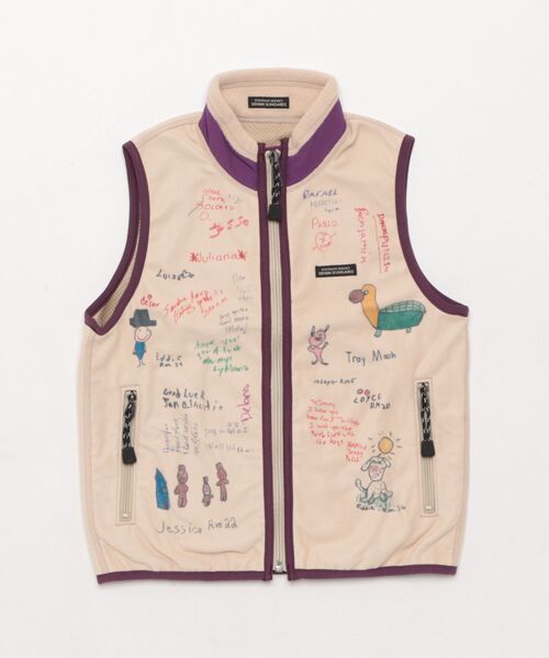 DENIM DUNGAREE（デニムダンガリー）の「Fleece Remake Vest（その他アウター・キッズ・オフホワイト・125/115）」の4枚目の写真