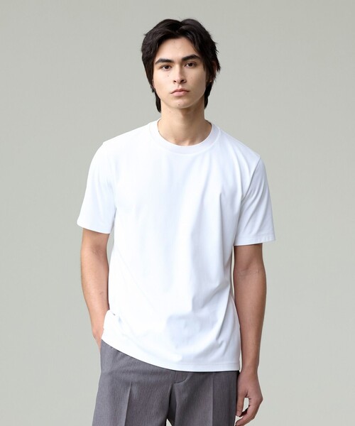 温度に寄り添う服。3シーズンこれ1着【調温機能 / 接触冷感】コンフォーマークルーネック Tシャツ